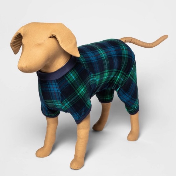 Target Dog Tartan Plaid Flannel Onesie Pet Pajamas For Cats Dogs